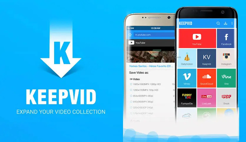 دانلود از یوتیوب با KeepVid Android