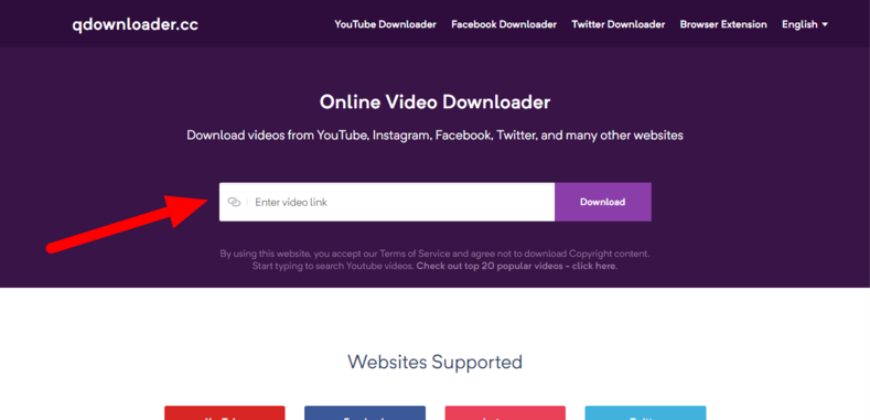 دانلود از YouTube با سایت QDownloader