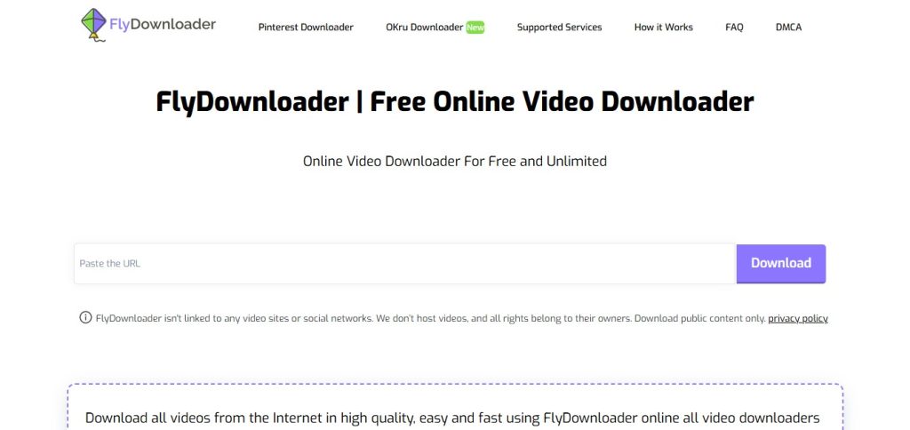 سایت دانلود ویدیو از یوتیوب flydownloader